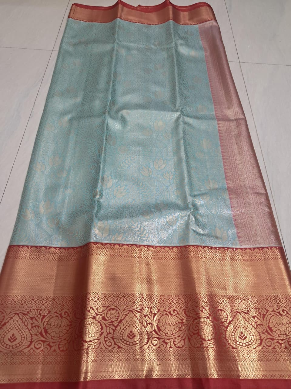 Mini Kanchi  Pattu Bridal  Tissue Sarees