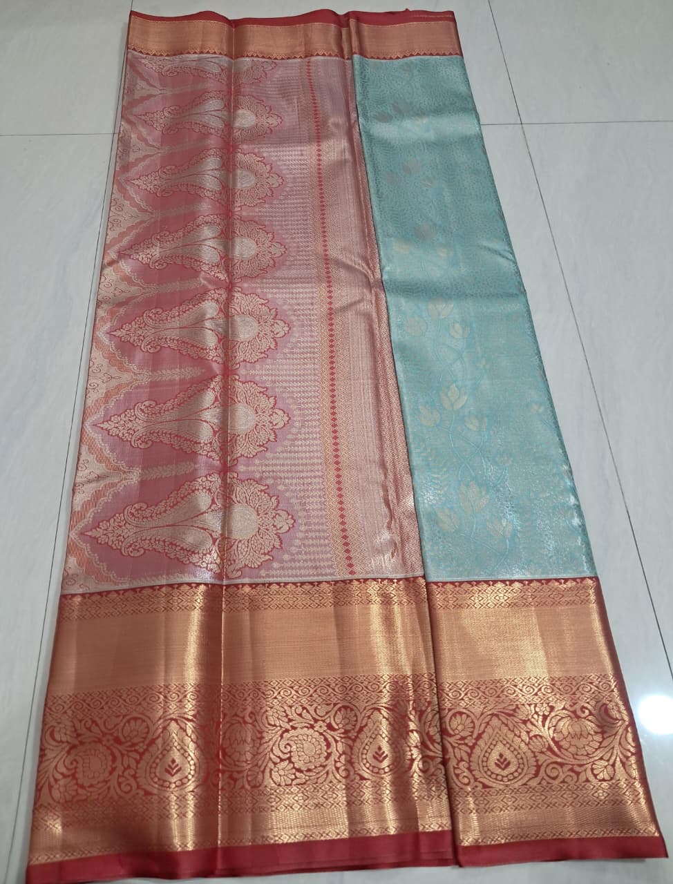 Mini Kanchi  Pattu Bridal  Tissue Sarees