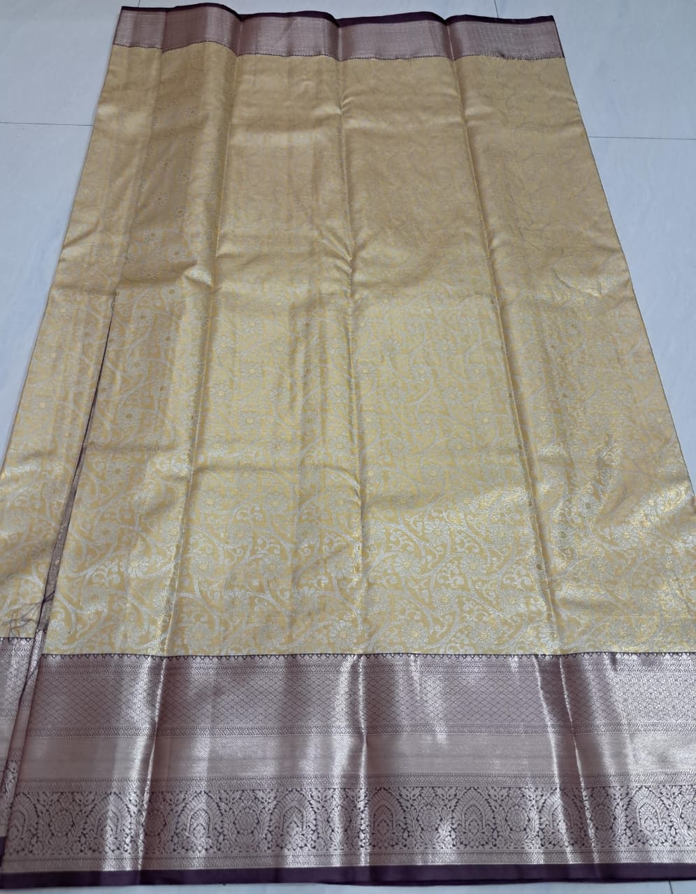 Mini Kanchi  Pattu Bridal  Tissue Sarees
