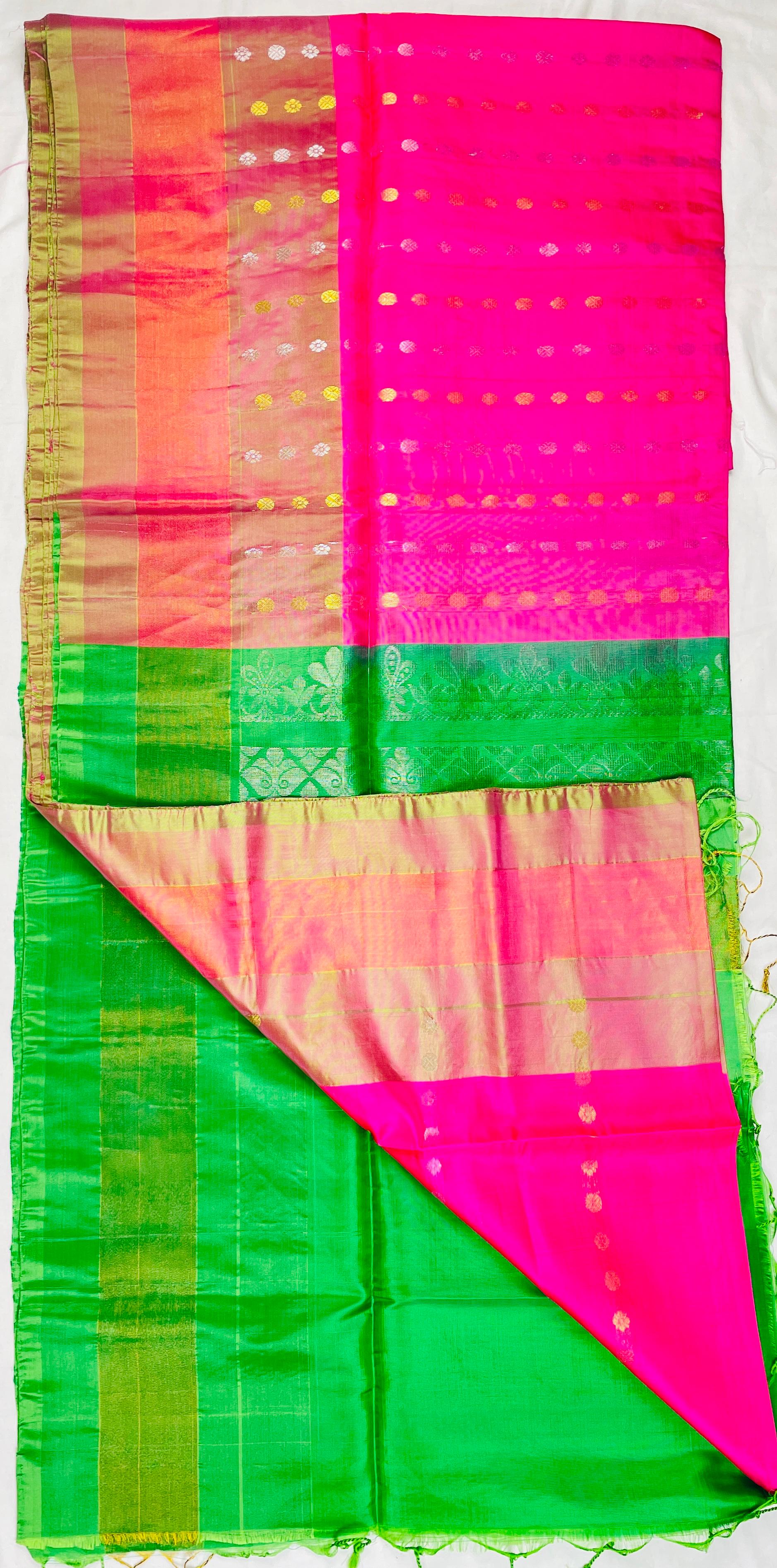 Pure Handloom uppada Pattu Saree