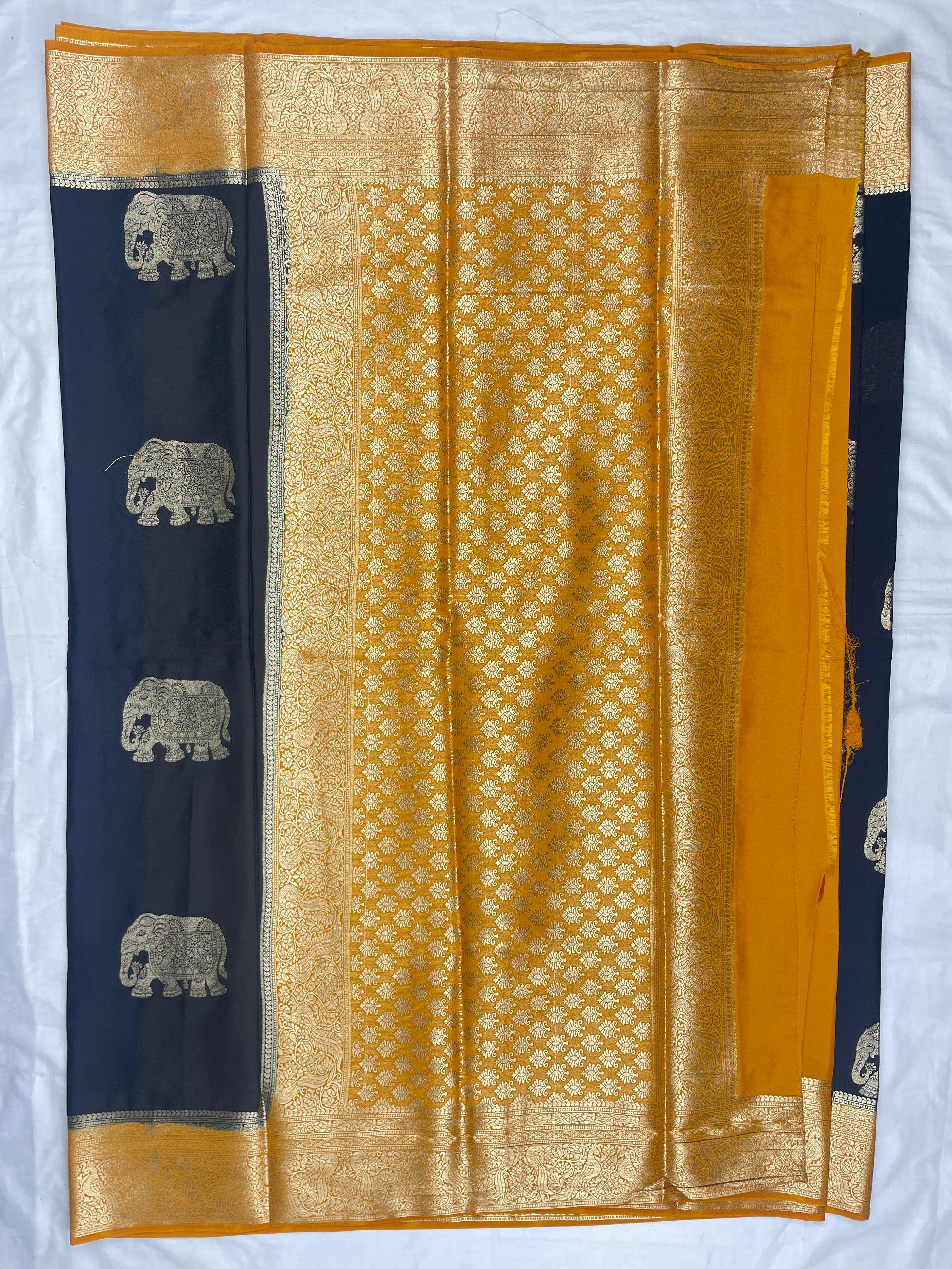 Mysore Crep Party Wear Sarees