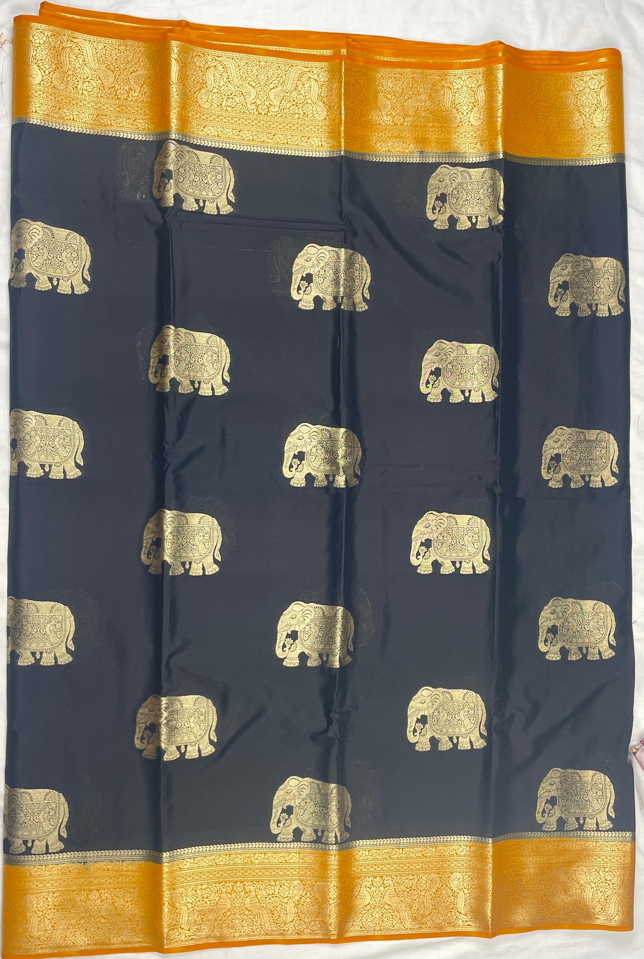 Mysore Crep Party Wear Sarees