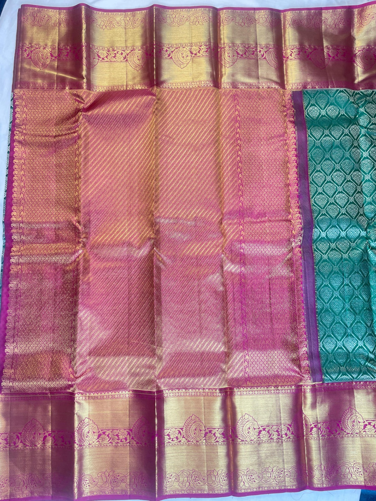 Kanchipattu Pure Handloom Bridal Sarees with SIlk Mark Cetified