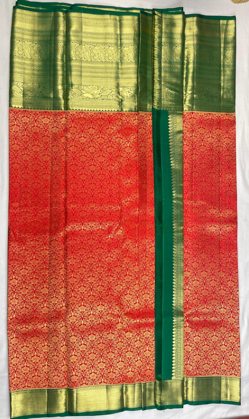 Kanchipattu Pure Handloom Bridal Saree with Silk Mark Certified