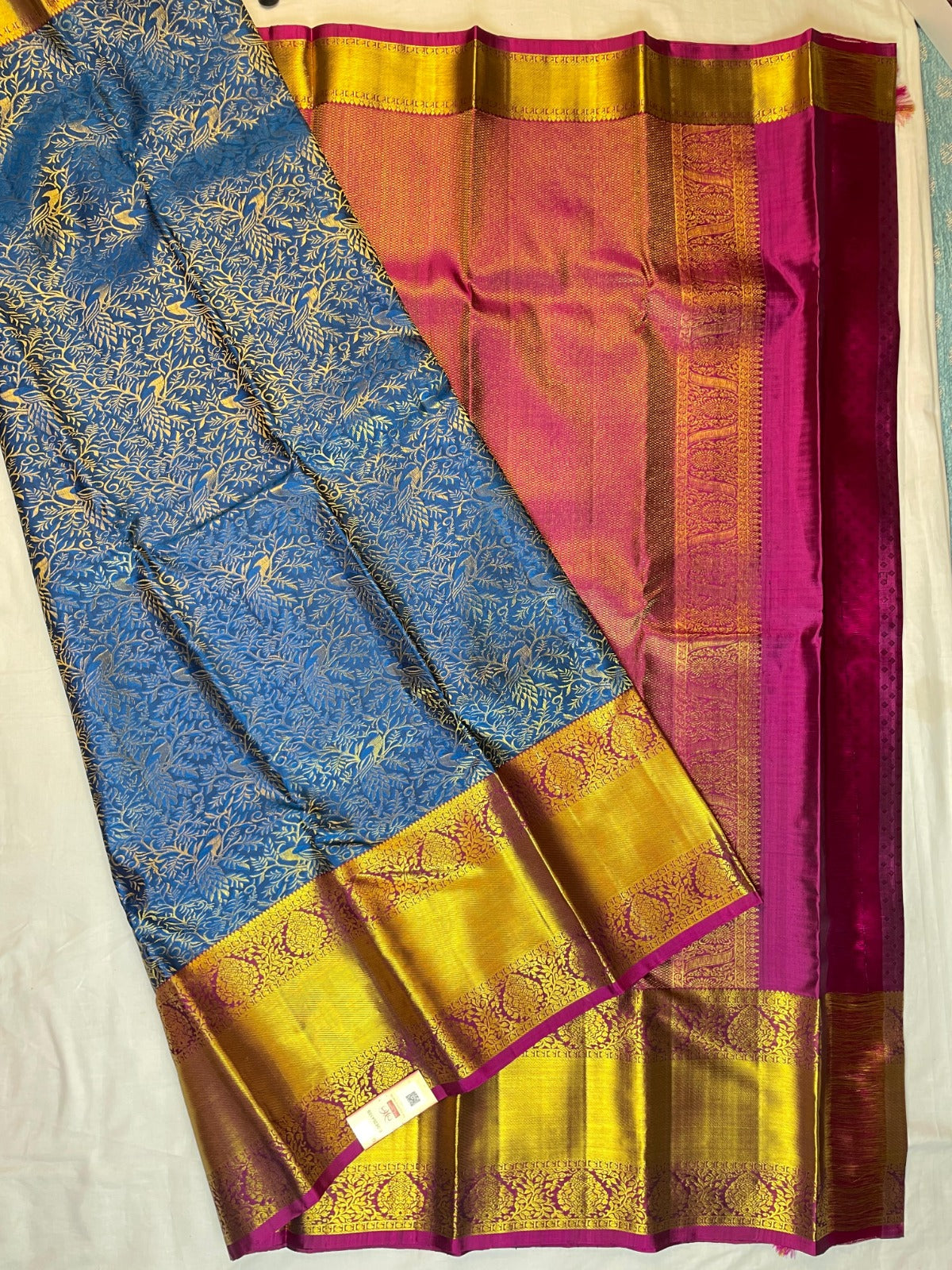 Kanchipattu Pure Handloom Bridal Saree with Silk Mark Certified