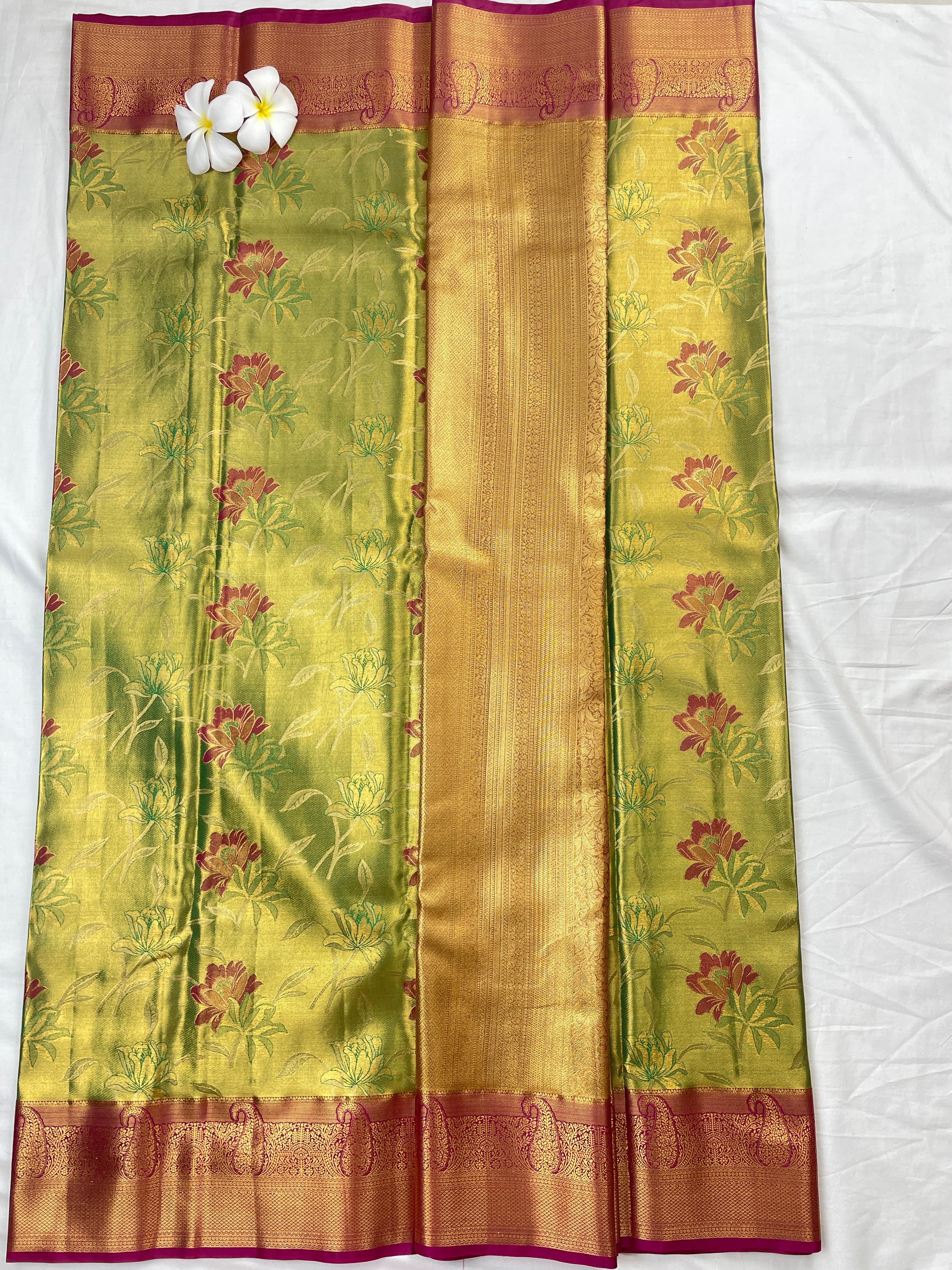 Mini Kanachipattu Bridal Tissue sarees
