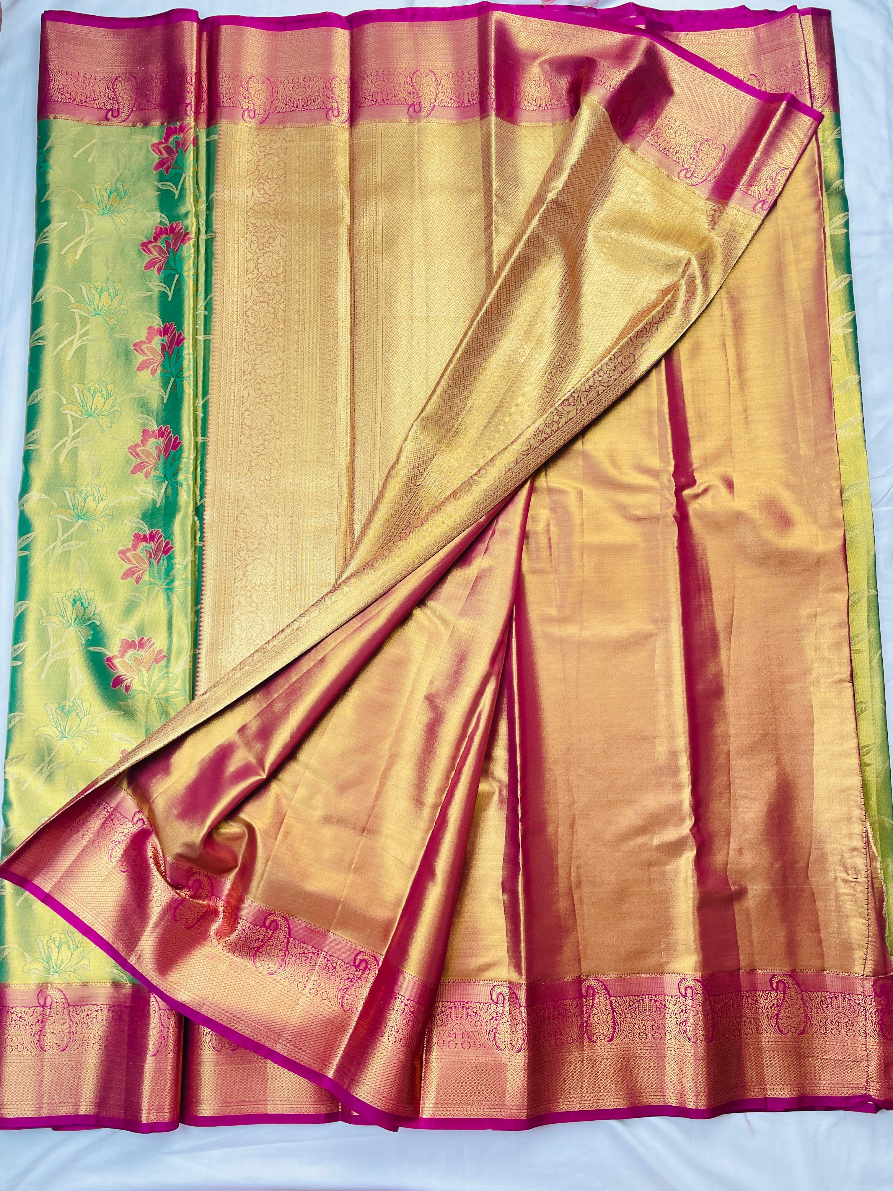 Mini Kanachipattu Bridal Tissue sarees