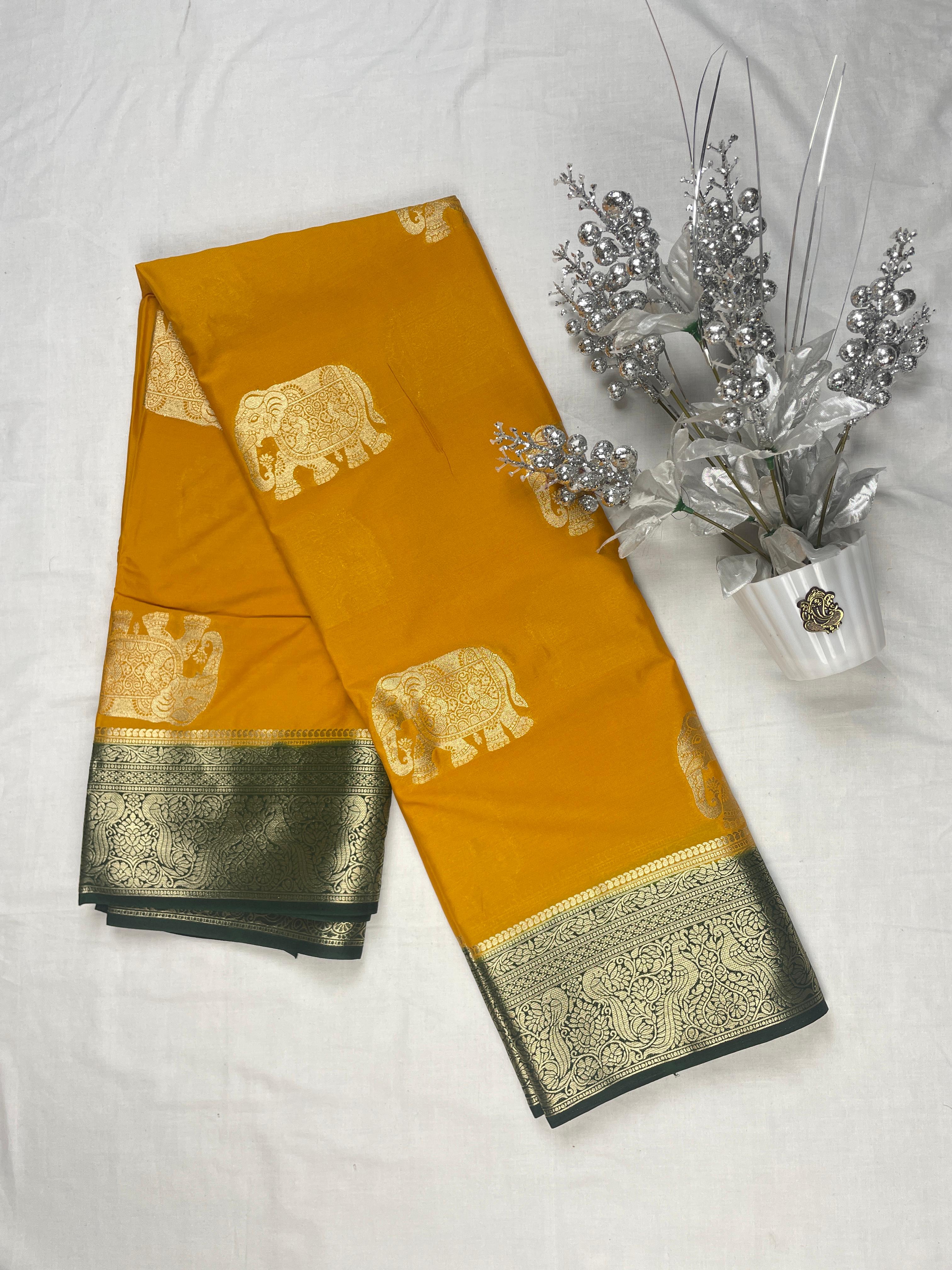 Mysore Crep Party Wear Sarees