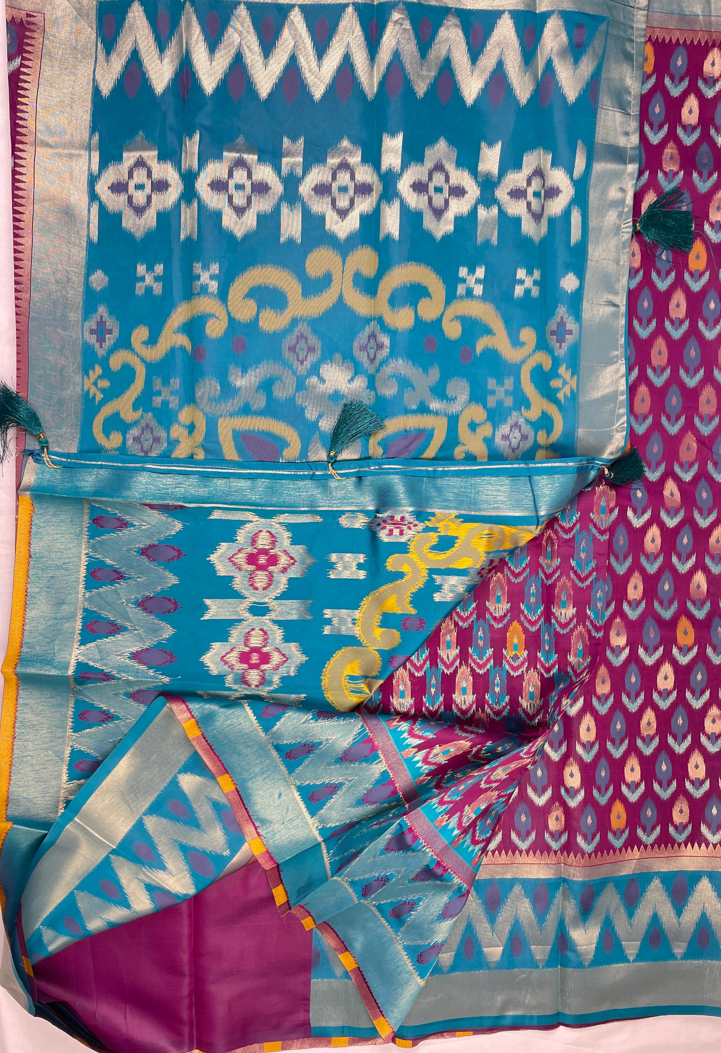 Ikkat pattu Saree