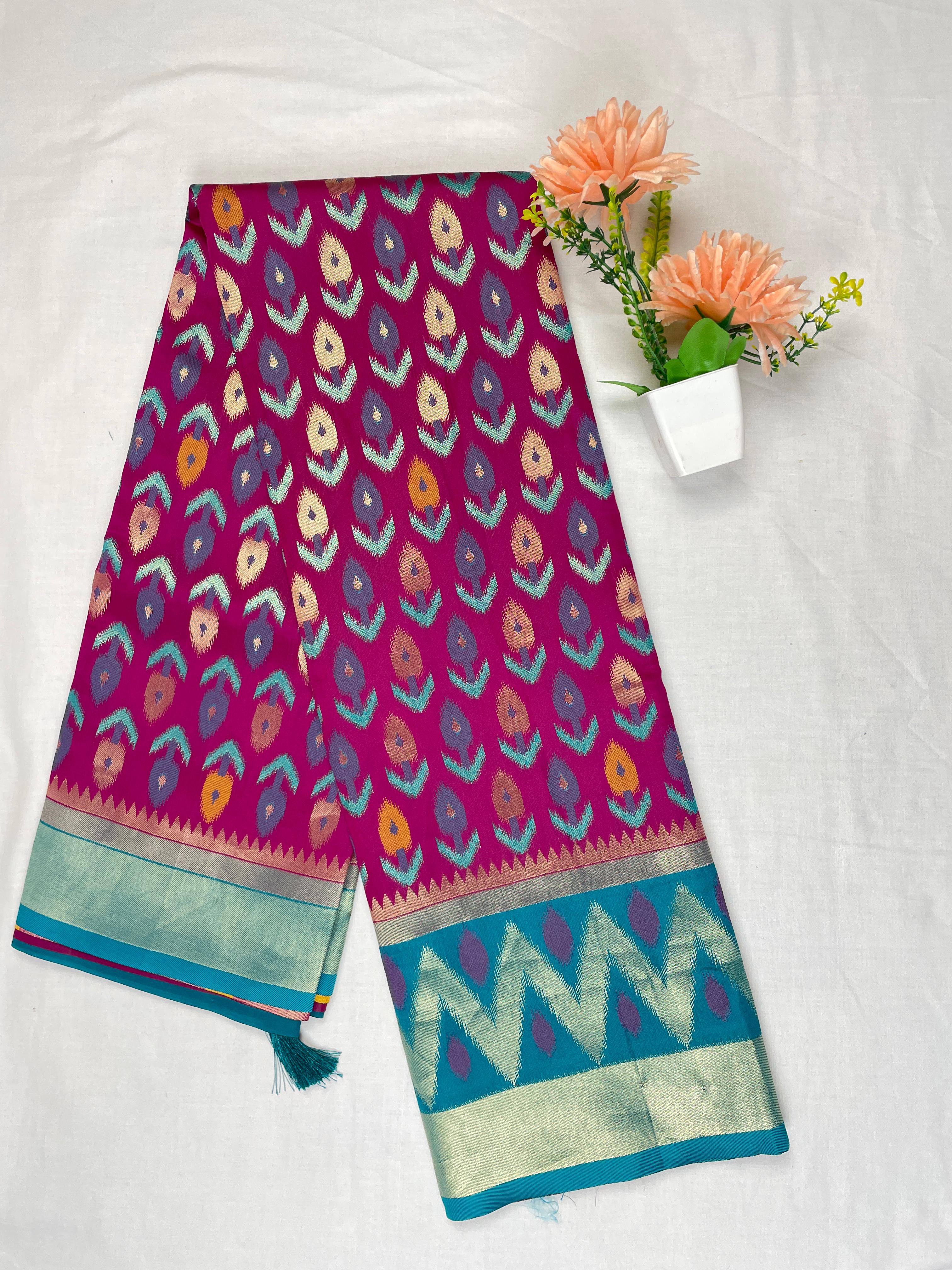 Ikkat pattu Saree
