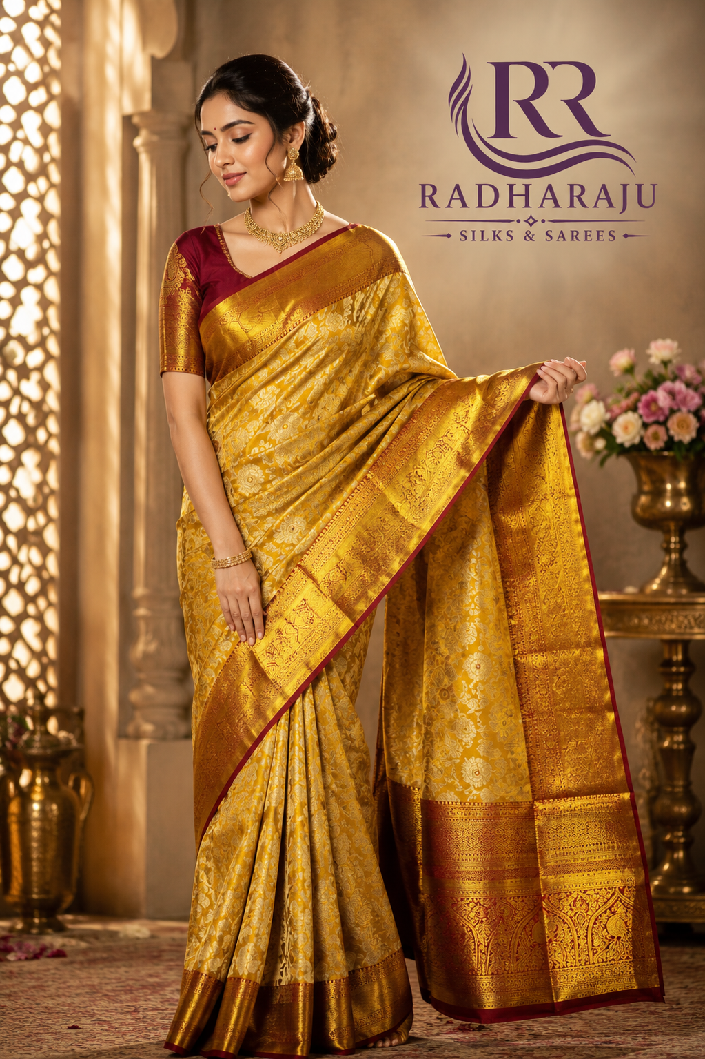 Kanchipattu pure Handloom silk mark certified  Bridal Saree