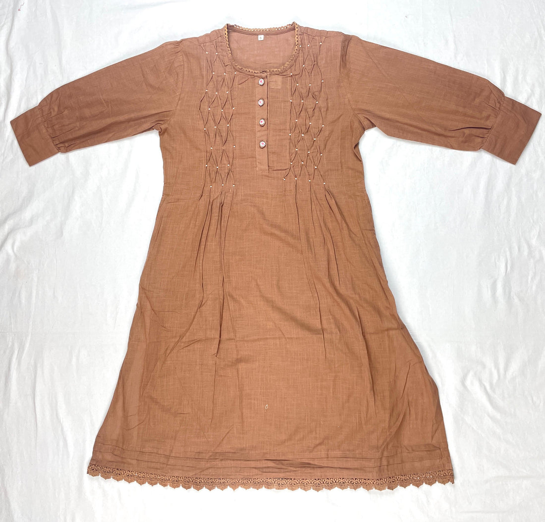 Pure cotton 2 piece kurti set