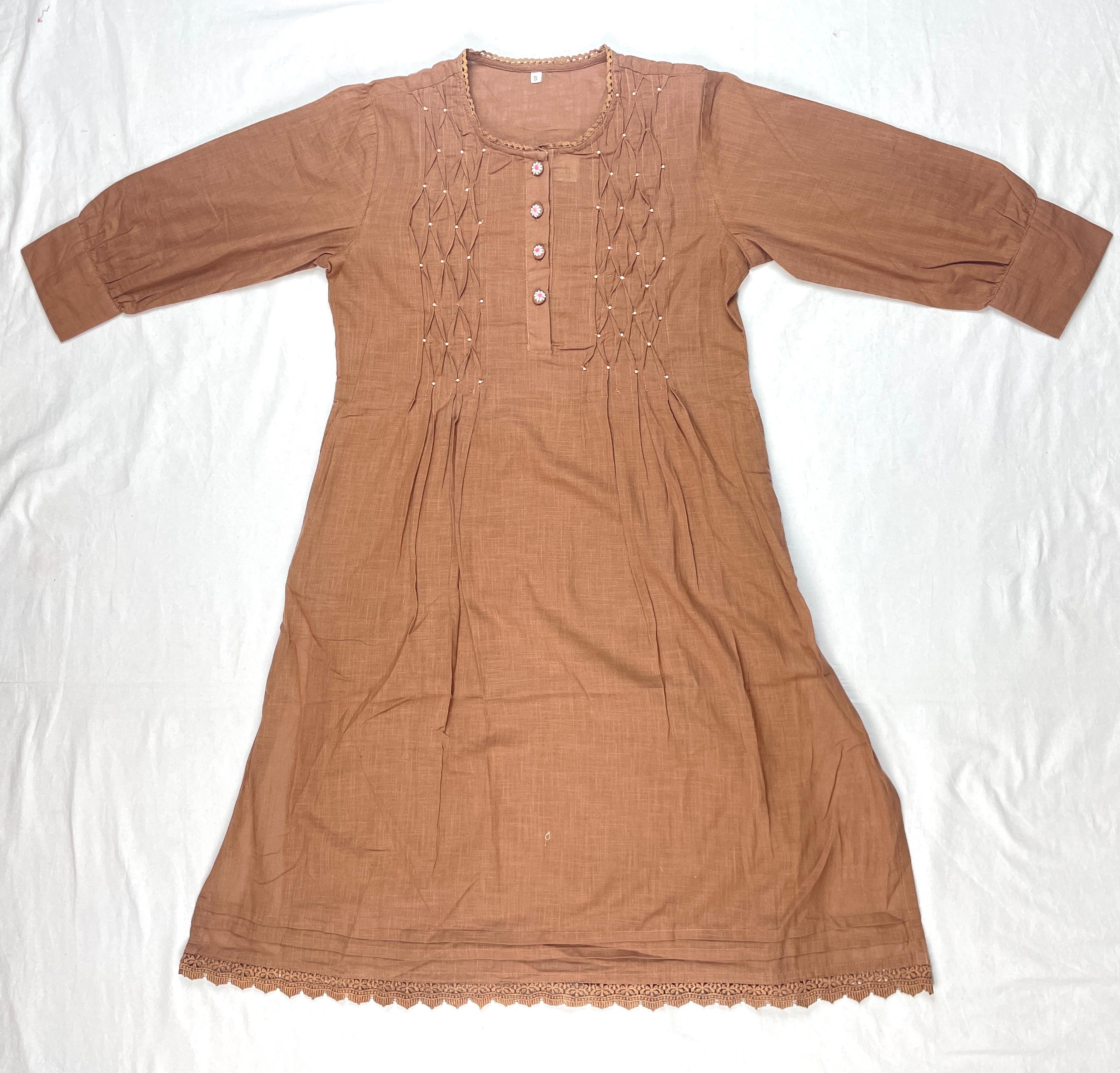 Pure cotton 2 piece kurti set
