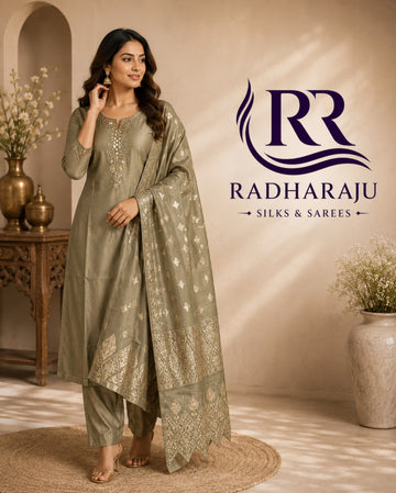 3 piece Kurti set (glassy cloth).