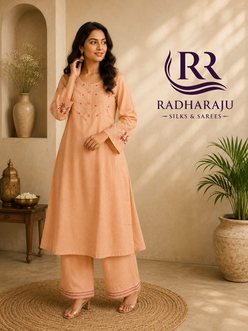 Pure Cotton 2 piece kurti set