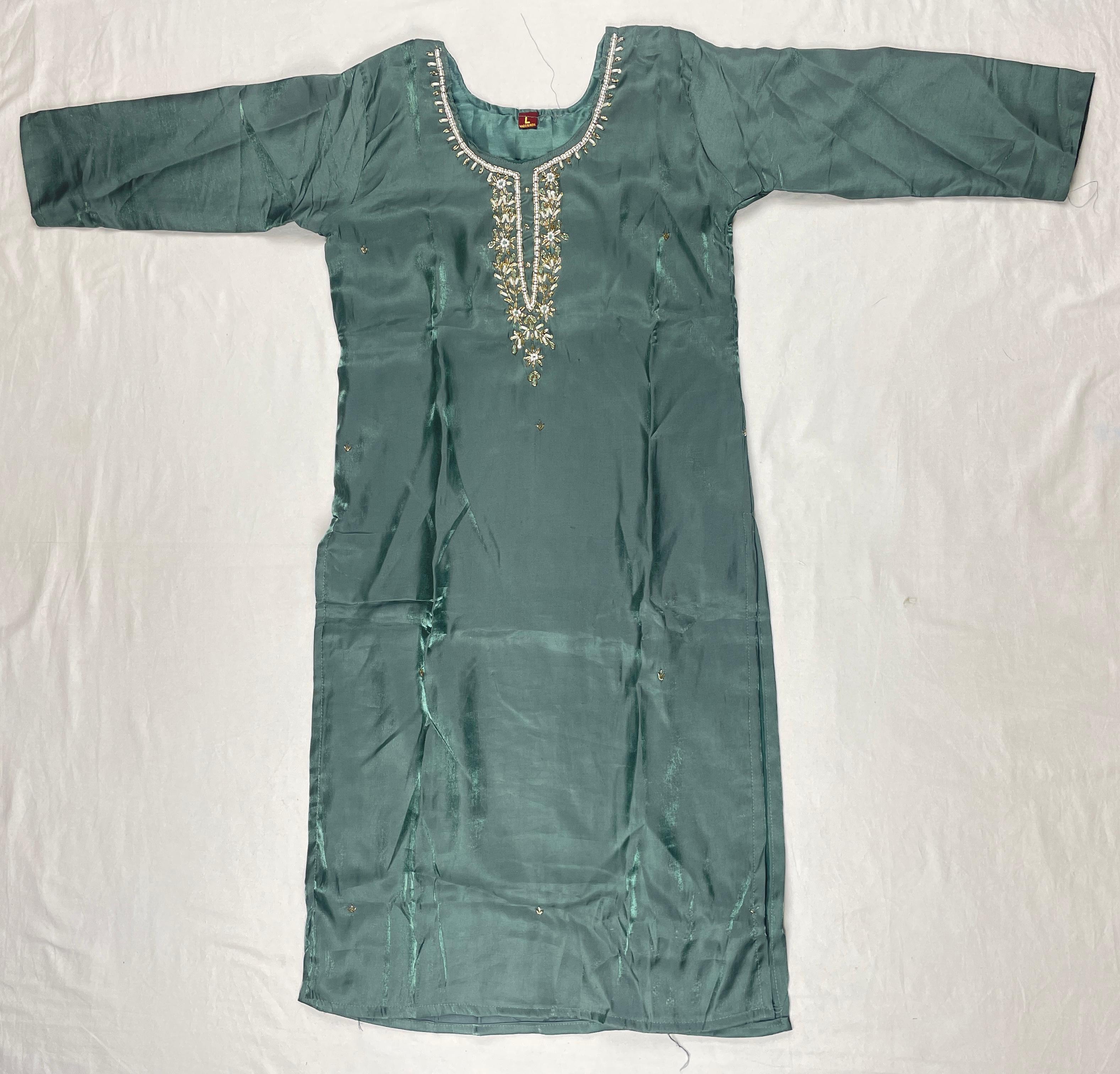 Mul Glassy fancy 3 piece Kurti set
