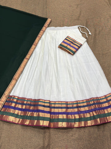 South Indian Style Kanchi Cotton Half Sarees