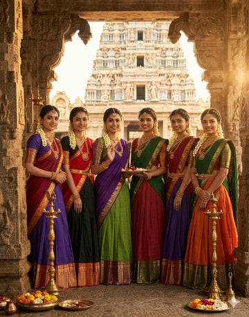 South Style Kanchi Cotton Half Sarees