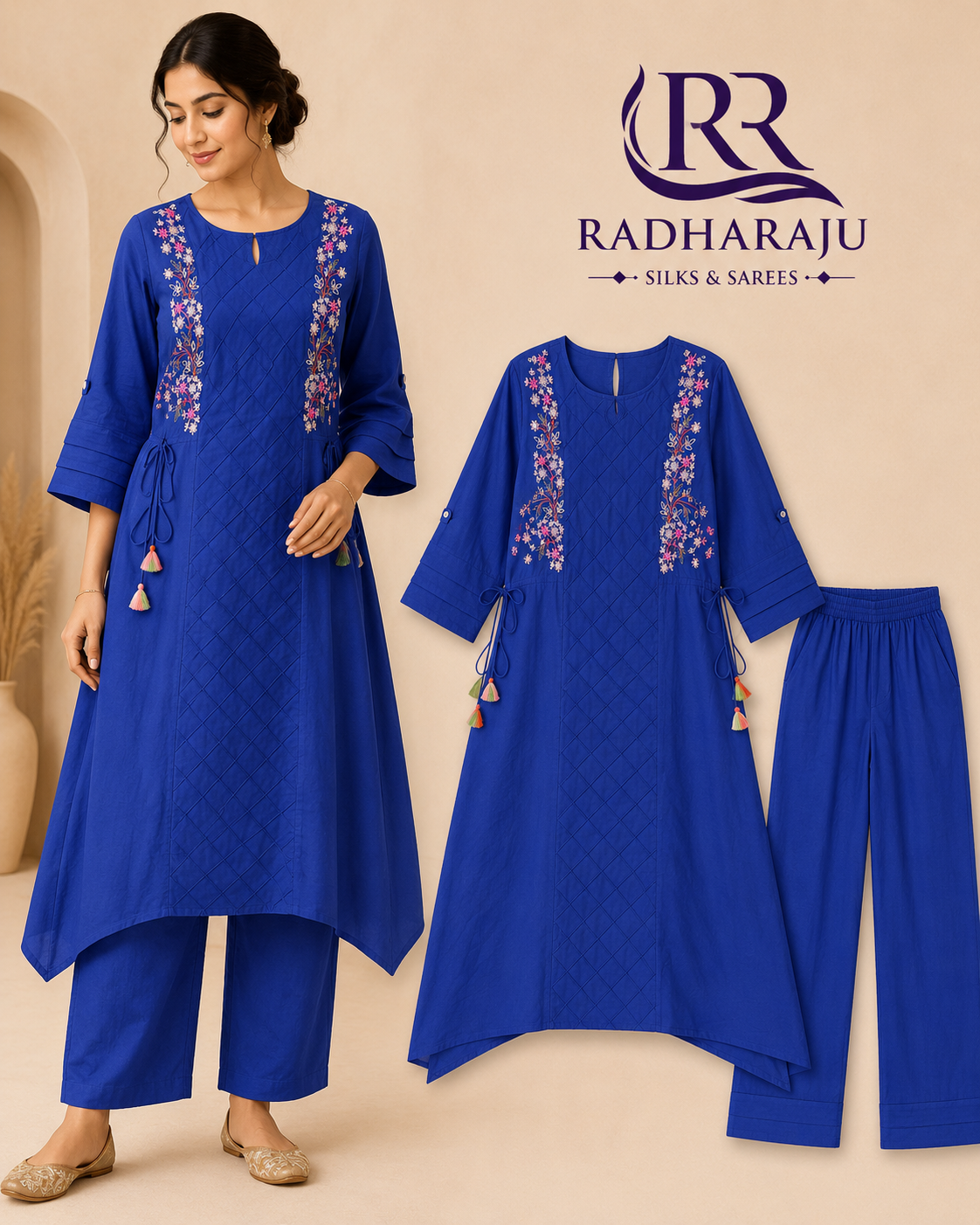 Pure Cotton 2 piece kurti set