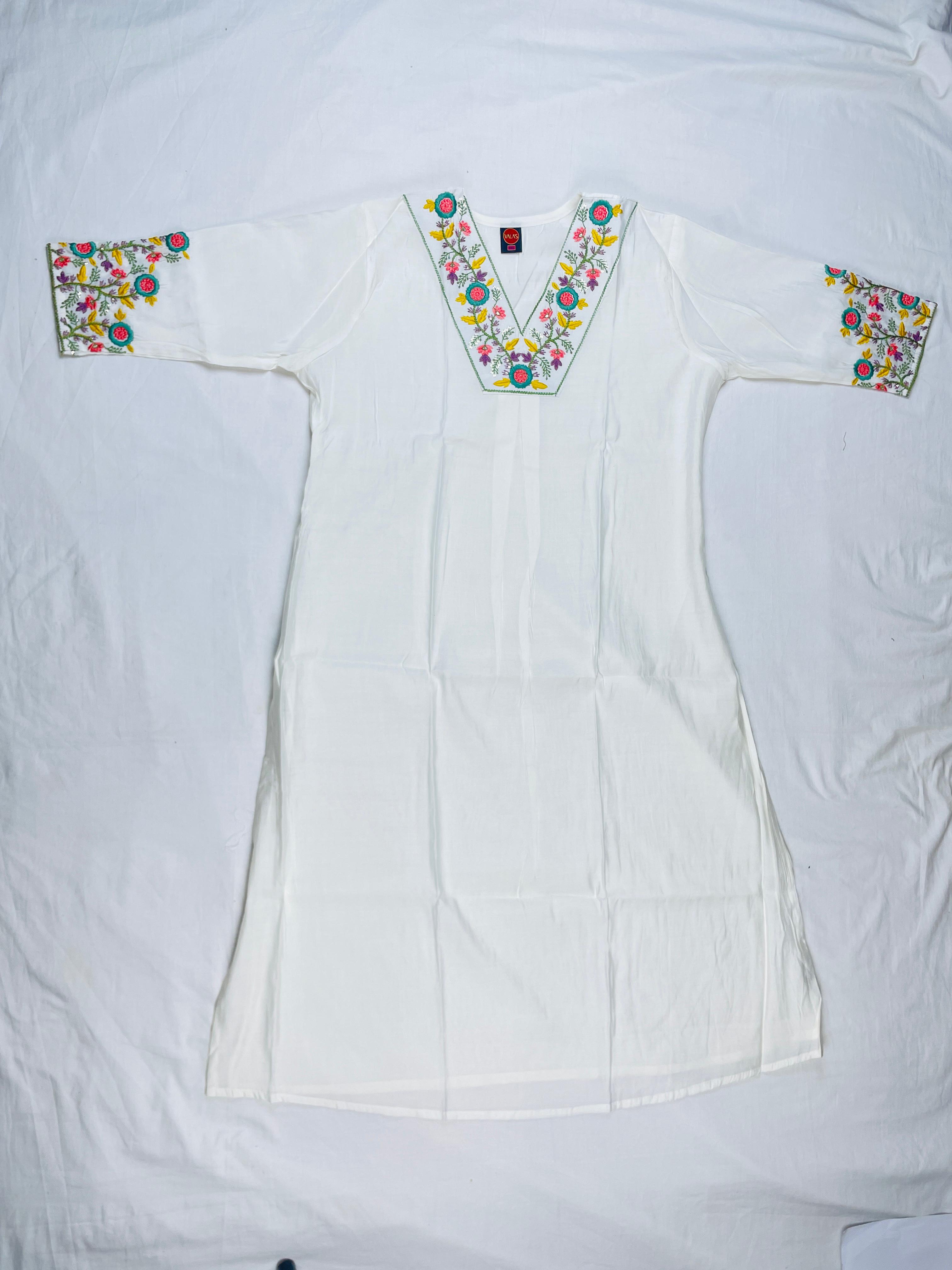 Mul fancy 2 piece kurti set