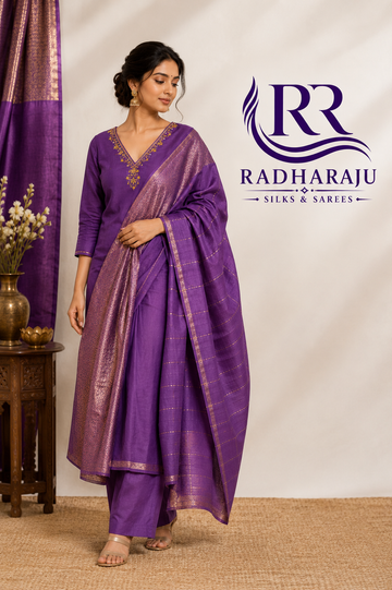 Crape 3 piece Kurti set