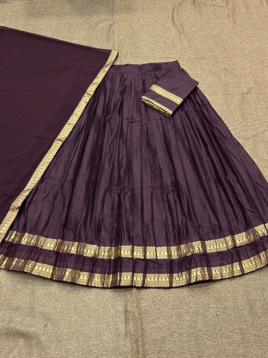 South Indian Style Kanchi Cotton Half Sarees