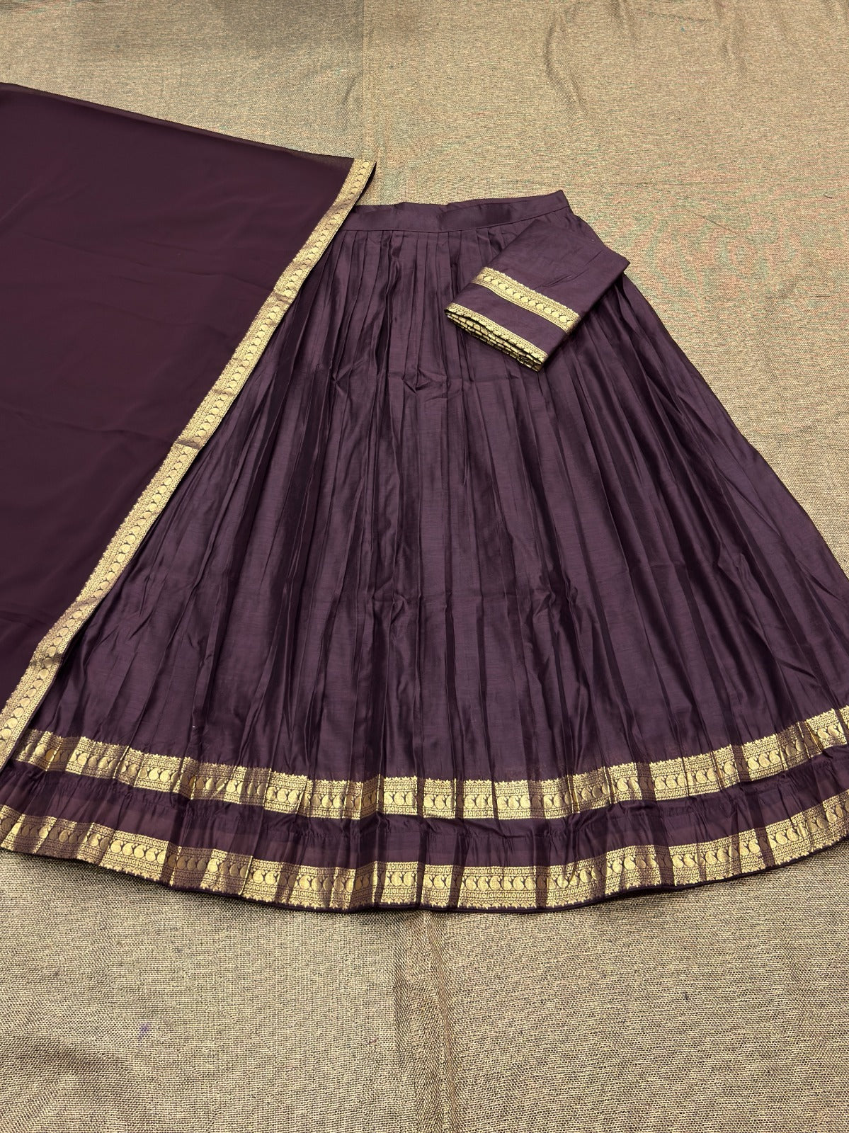 South Indian Style Kanchi Cotton Half Sarees