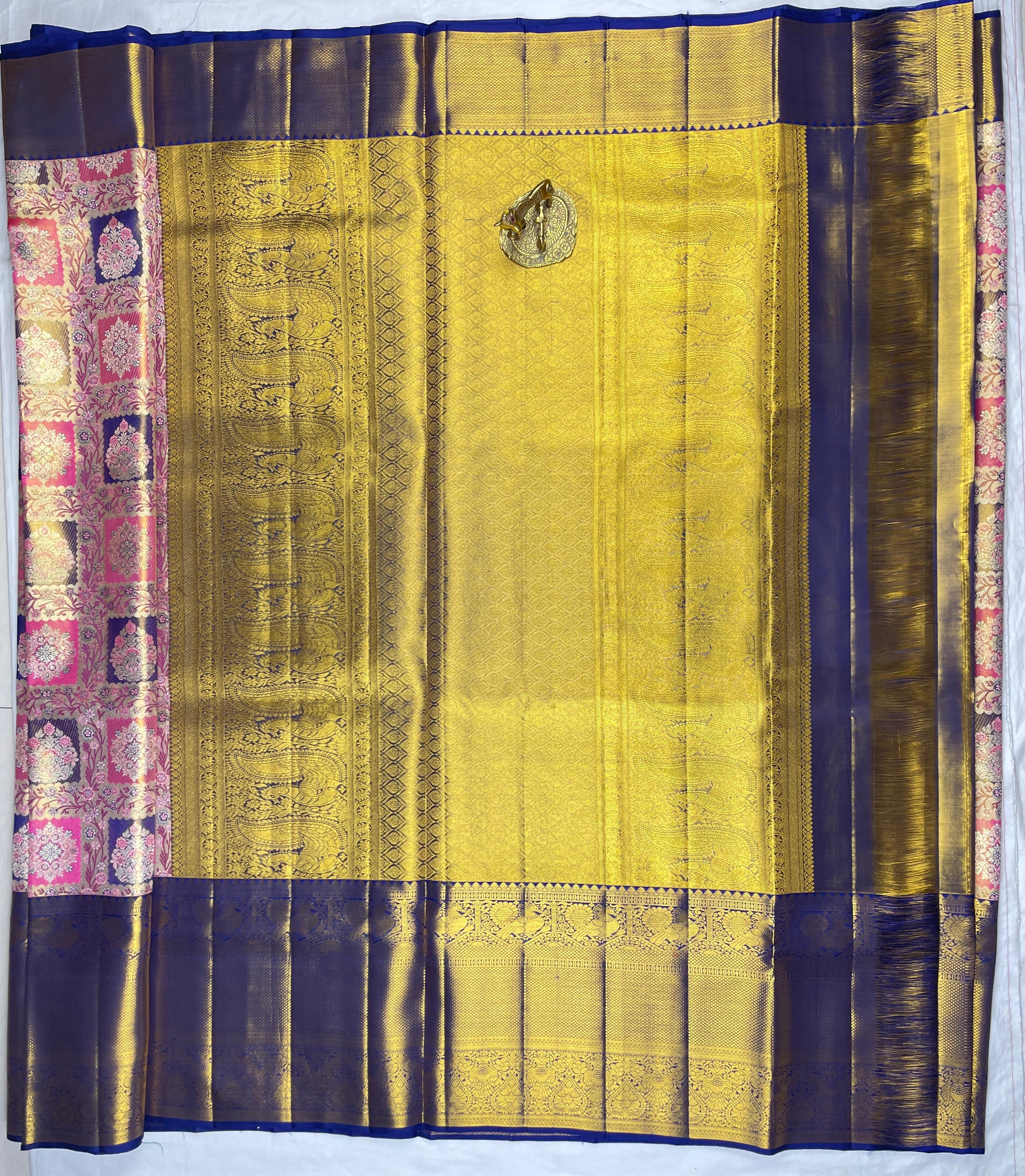 Kanchipattu Bridal sarees Pure handloom 4k weaving with Silk mark certified