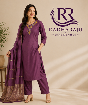 Crape 3 piece Kurti set